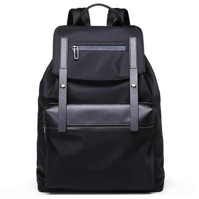 

Golf GOLF Mens Backpack Waterproof Nylon with Microfiber Mens Backpack Trend Drawstring Large Capacity Travel Backpack Black D8BV33852J
