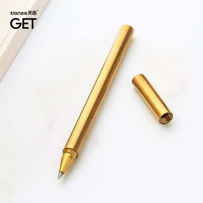 

Sky straight rod brass pen gel pen metal signature pen personality creative black refill 05mm bullet head matte surface TS-5602