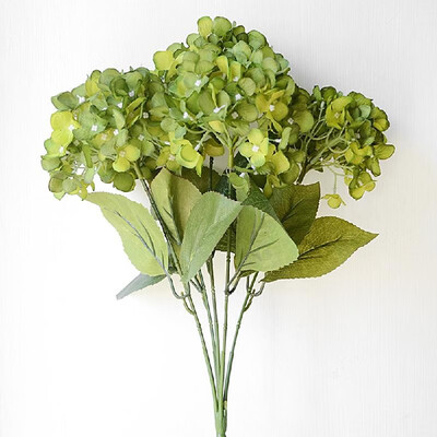 

AliExpress source European simulation bouquet wholesale five Icelandic hydrangea wedding valance decoration fake flower art GDU11