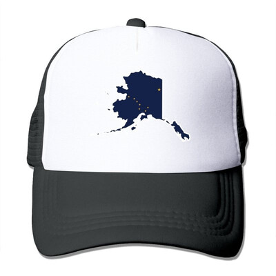 

Flag Map Of Alaska Mesh Unisex Adult- Snapback Trucker Hats