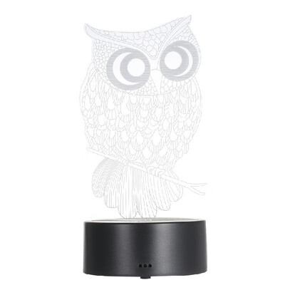 

3D Visual Illusion Lamp Transparent Acrylic Night Light 7 Color Changing LED Lamp 15