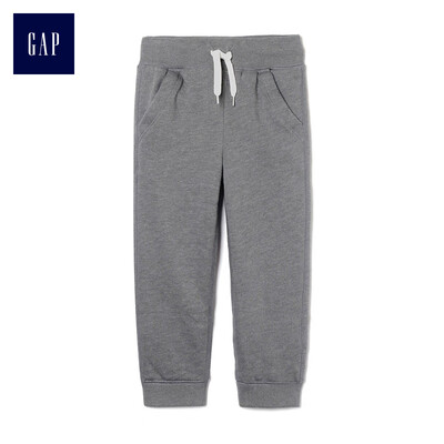 

GAP flagship store childrens clothing baby boy sports pants fleece inner childrens trousers baby casual beam pants pants 398652 mixed color woollen gray 100cm 3T
