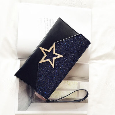 

New pattern Sequins Female style Clutch bag fashion Simplicity Small square bag Single shoulder Oblique span Female Clutch Bags