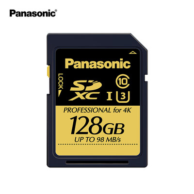

Panasonic 128G SD Memory Card A1 U3 C10 Professional Camera Camera Memory Card Support 4K Ultra HD Video Recording Reading Speed 98MS