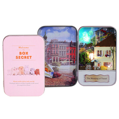 

3D Handmade Wood DIY Box Theater Dollhouse Miniature Cute Mini Home Assemble Kits Gift Toys for Children