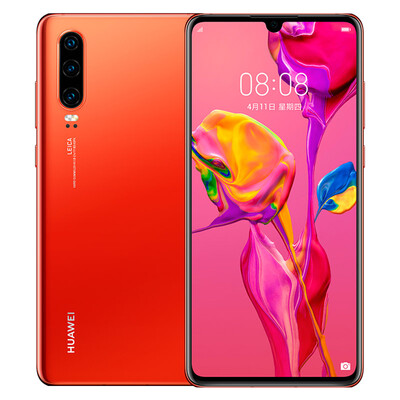 

Chinese version Please be cautious to buy HUAWEI P30 full screen screen fingerprint version mobile phone 8GB64GB red-orange