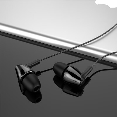 

Lanston M405 in-ear headphones wired magic sound subwoofer wire control with wheat ear black