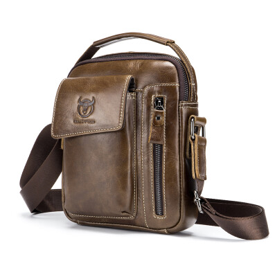 

BULLCAPTAIN Genuine Leather Shoulder Bag for Men