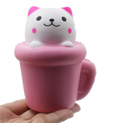 

Squishy Environmental Protection Toy Pu Slow Rebound Imitation Toy Cup Cat