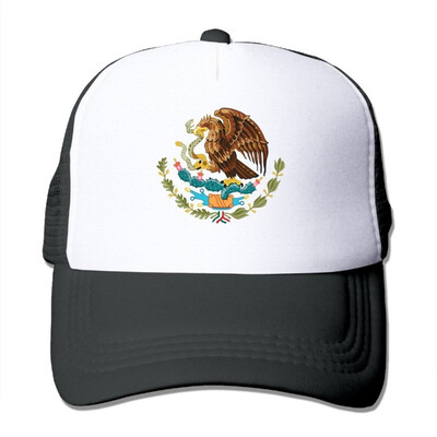 

Adult Mexico Coat Of Arms Badge Trucker HatsUnisex Mesh Capssnapback Baseball Cap Hat