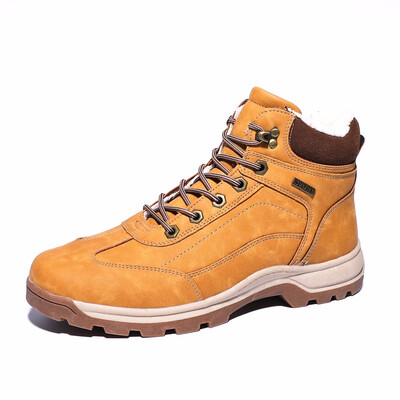 

Plus velvet shoes outdoor shoes high to help casual shoes warm hiking shoes mens winter snow boots