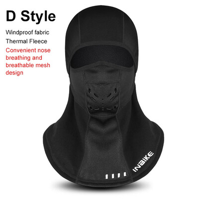 

INBIKE 2019 Winter Cycling Face Mask Ski Cap Bike Face Thermal Fleece Scarf Snowboard Shield Hat Cold Headwear Bicycle Headwear