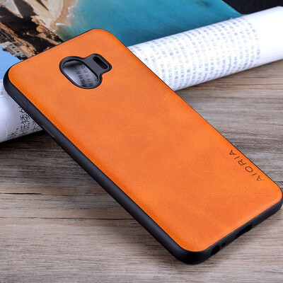 

for Samsung Galaxy J4 2018 case Luxury Vintage PU cow leather Skin cover phone case for samsung galaxy j4 2018 J400 coque funda