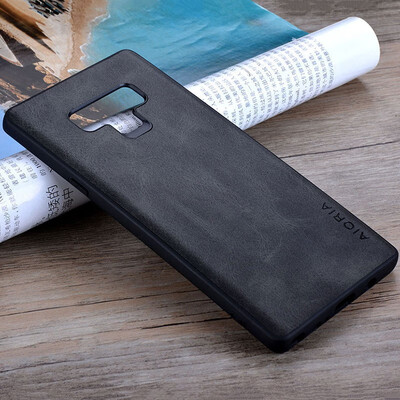 

for Samsung Galaxy Note 9 case hoesje Luxury Vintage leather Skin cover phone Case for samsung galaxy note 9 coque funda capa