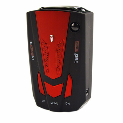 

Car LED Radar Detector 360 Degree 16 Band EnglishRussian Voice for Vehicle V7 Speed Alert Alarm Warning Anti Radar Detectors