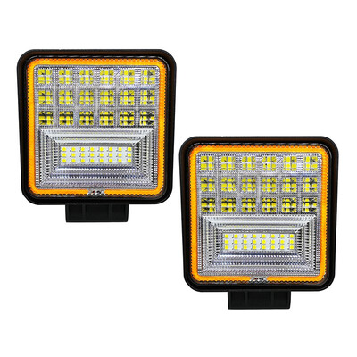 

car work lights 12v 126w LED bar square fog spot lamp auto headlights spotlights Off-road vehicle auxiliary driving head lamp