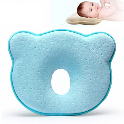 

Newborn Baby Pillow Head Shaping Pillow Prevent Flat Head Memory Foam For Age 0-1 Beige