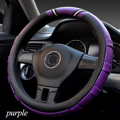 

1pcs Car accessories Micro Fiber Leather Antiskid fashion comfortable 363840cm Car Steering Wheel Cover 5 Colors Protection