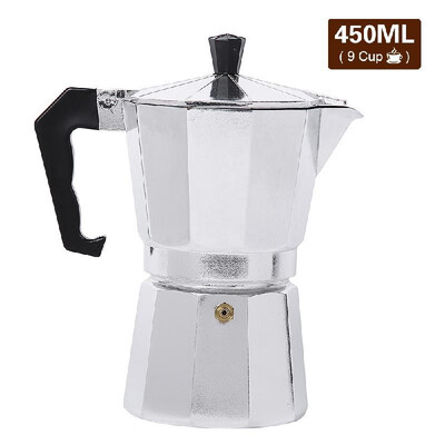

50150300450600ML Aluminium Percolator Coffee Maker Pot for Outdoor Home Office