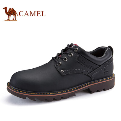 

Camel CAMEL outdoor casual leather tooling Martin shoes male A832396360 black 38