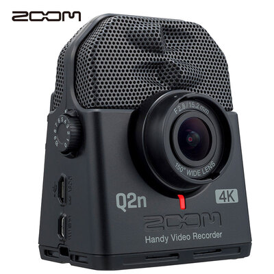 

Japan ZOOM Q2n-4k Black HD Digital Handheld Video Recorder Microphone Professional Portable CameraRecording Machine Musical Instrument Learning Business Interview