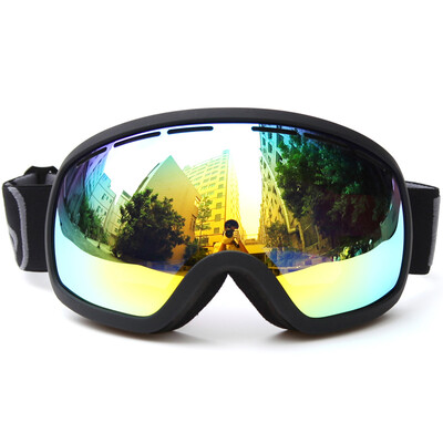 

Skiing Snowboarding Skating Goggles UV Protection Anti-fog Wide Spherical PC Lens Anti-slip Strap Helmet Compatible