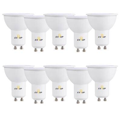 

EXUP 10PCS LED GU10 5W Spotlight 450lm