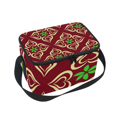 

ALAZA Insulated Lunch Box Bohemia Style4 Lunch Bag for Men Women Portable Tote Bag Cooler Bag