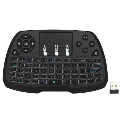 

Spanish Version 24GHz Wireless Keyboard Touchpad Mouse Handheld Remote Control for TV BOX Smart TV PC Notebook