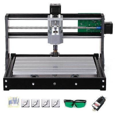 

CNC3018 DIY CNC Router Kit 2-in-1 Mini Laser Engraving Machine GRBL Control 3 Axis for PCB PVC Plastic Acrylic Wood Carving Millin