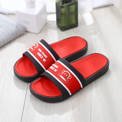 

PaulFrank big mouth monkey male&female couple models home bathroom shower home outdoor beach sandals&slippers PF729 big red 43