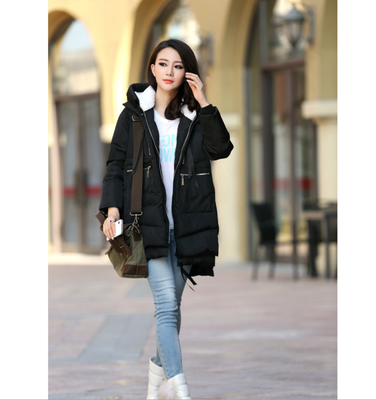 

Parkas Womens cotton coat long coat thick loose coat