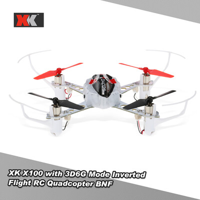 

Original XK X100 DEXTERITY 24G 3D 6G Mode Indoor Drone RC Quadcopter Support FUTABA -FHSS with Inverted Flight BNF