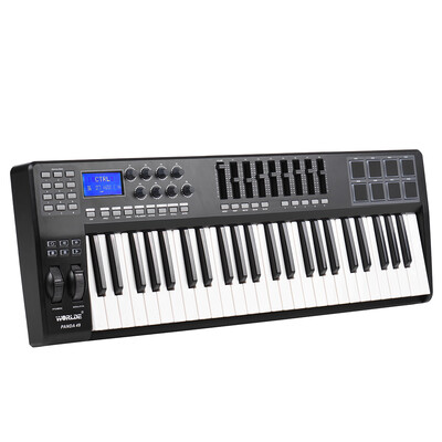 

PANDA49 49-Key USB MIDI Keyboard Controller 8 Drum Pads with USB Cable