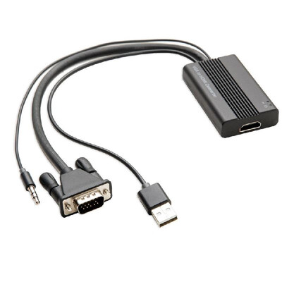 

SYBA VGA to HDMI Video & Audio Converter Output Computer Screen Movie&Game on TV & Projector SD-ADA31040