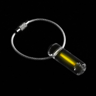 

Acrylic Tritium Self Luminous Key Ring Ultralight Outdoor Glow In The Dark Keychain Ring Emergency Survival Mini Light Lamp