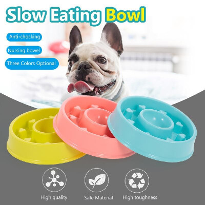 

Pet Slow Eating Bowl Dog Feeder Eco-Friendly Durable Non-Toxic Preventing Choking Healthy Dish Pet Supplies-Heart Shape