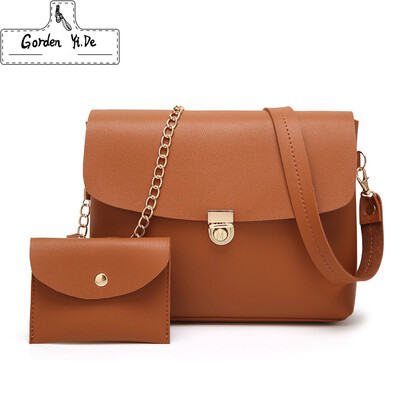 

2 Pcs Women Shoulder Bag Purses Handbag Women Messenger Bags For Lady Crossbody Bag Sac A Main Composite Bags Clutches
