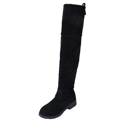 

Long boots female 2018 new autumn&winter wild Korean version of the small thin&thin elastic high boots with heel shoes