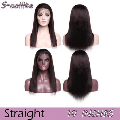 

114-18 Lace Front Human hair wigs Water Wave Straight Virgin Human Hair Wigs with Hair Wigs for women