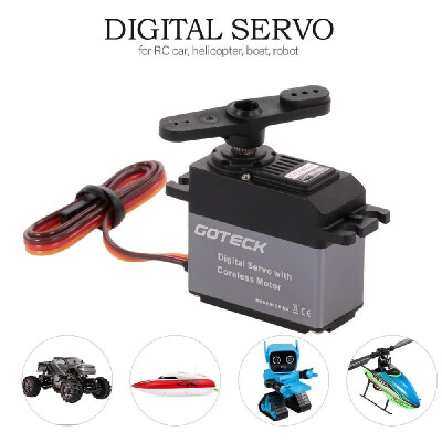 

GOTECK HC1621SG Metal Gear High Torque 20KG Digital Servo with Coreless Motor Waterproof for RC Car Helicopter Boat Robot