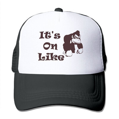 

POIWRI Its On Like Donkey Kong Fashion Adjustable Printing Snapback Mesh Hat Baseball Mesh Cap Trucker Hat