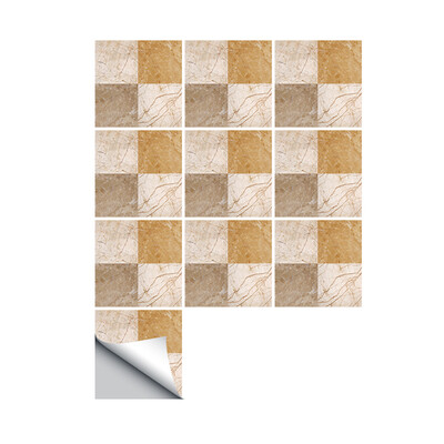 

10 PcsSet Self Adhesive Tile Stickers Art Decals DIY Wall Sticker Kitchen Backsplash Bathroom Removable Home Tidy Protection