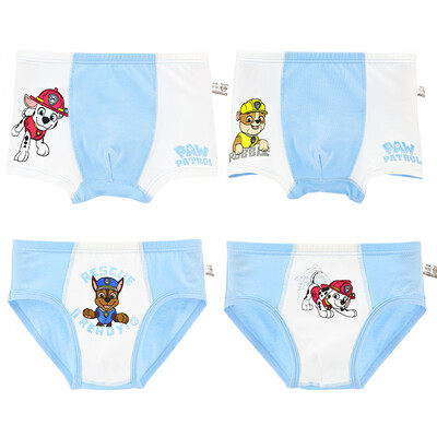 

Wang Wang team childrens underwear boys underwear cotton boy baby triangle boxer boxer big boy shorts head 4 loaded PA294 2 flat angle 2 triangle 140 for height 130-140