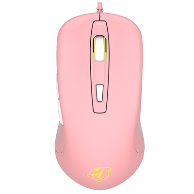 

Betta fish DOUYUCOM DMG-110 cherry powder game mouse wired mouse game office mouse cable esports eat chicken pressure gun FPS mouse