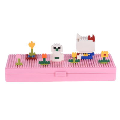 

Cartoon Mini Blocks Pencil Case School Stationery Desktop Decoration Gift for Students Boys Girls