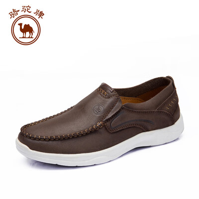 

Camel brand mens shoes business casual comfort leather England soft set foot slip W912307850 brown 41255 yards