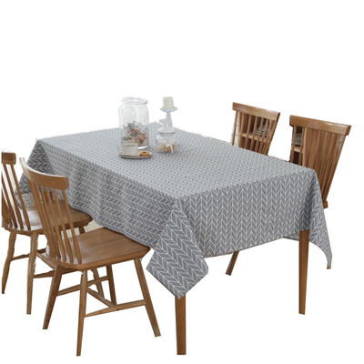 

Gray Arrow Table Cloth Modern Simple Cloth Art Tea Table Cloth