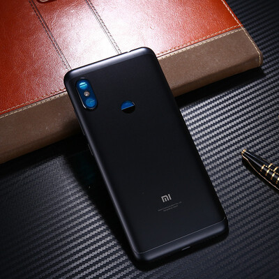 

Original Housing For Xiaomi Redmi Note 6 Pro Battery Door Metal Back Cover Case Replacement Repair Parts Camera Lens Button