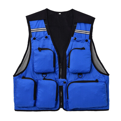 

Lixada Outdoor Fishing Waistcoat Sleeveless Fishing Jacket Multi-pockets Hunting Photography Hiking Climbing Fishing Vest for Men